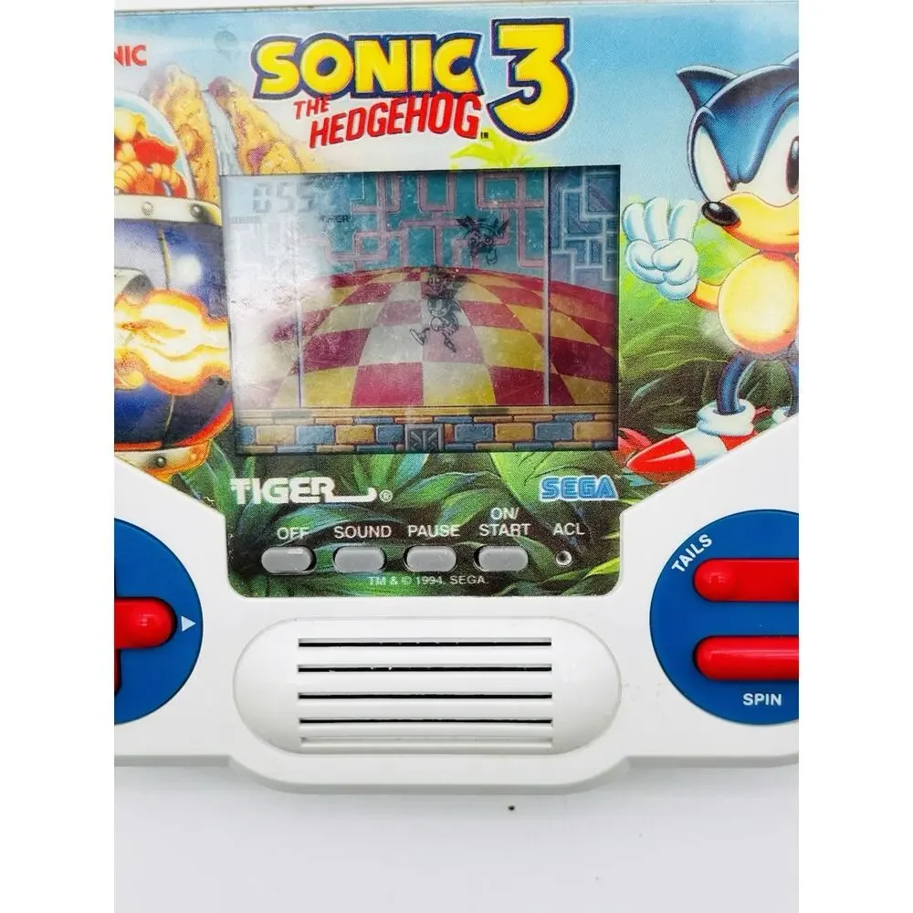 Vintage Tiger Electronics “Sonic The Hedgehog 3”Handheld Game- Tested & Working!